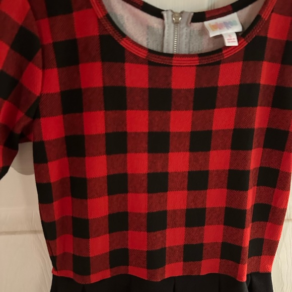 LulaRoe Amelia Plaid Dress, Rare. Size Small. EUC - Picture 2 of 6
